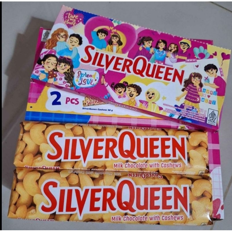 SILVER QUEEN Cashew 58g X 2 pc