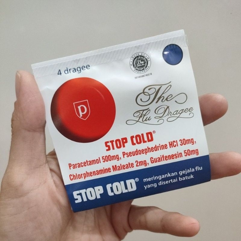 STOP COLD strip 4 tablet demam flu batuk