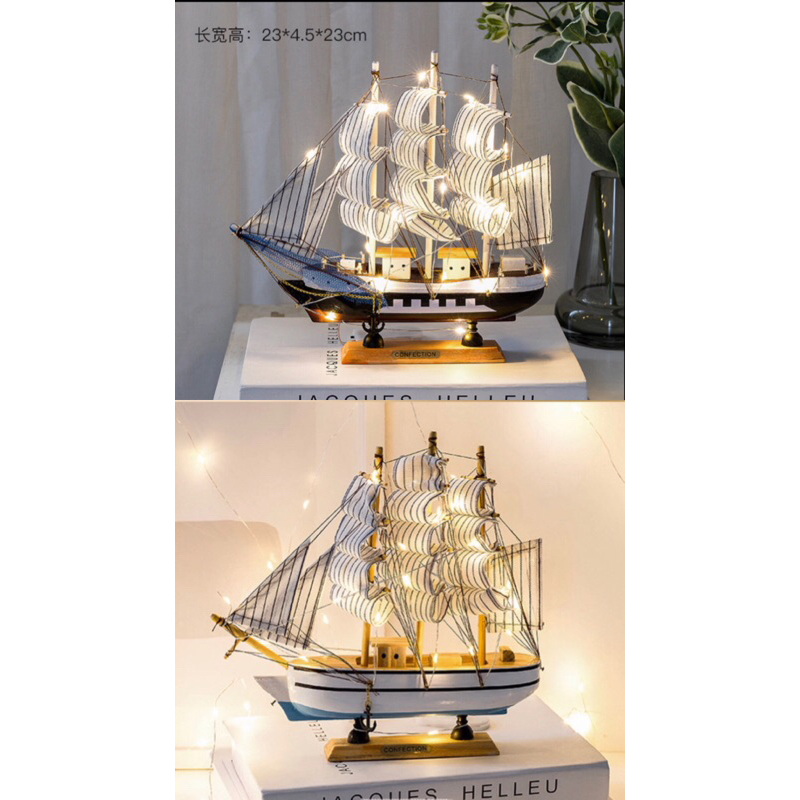 ORNAMENT PERAHU LAYAR + LED