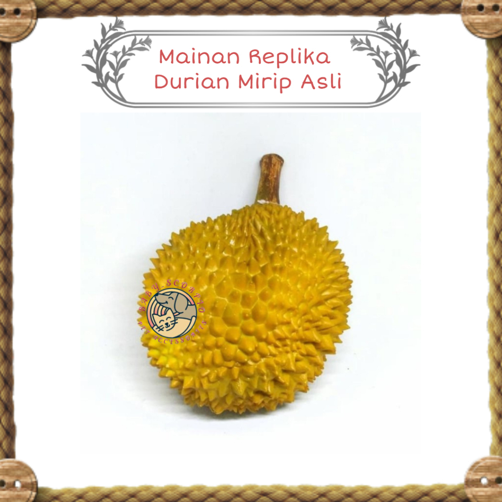 Mainan Anak Replika Buah Durian Elastis