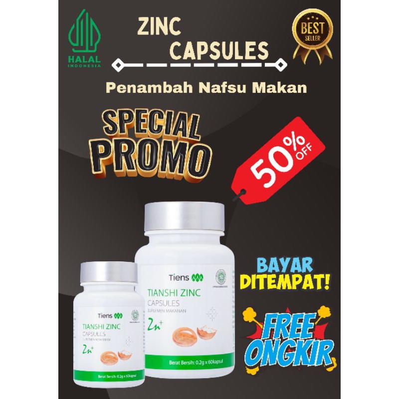Zinc Capsules Suplemen Makanan Dan Gratis Ongkir