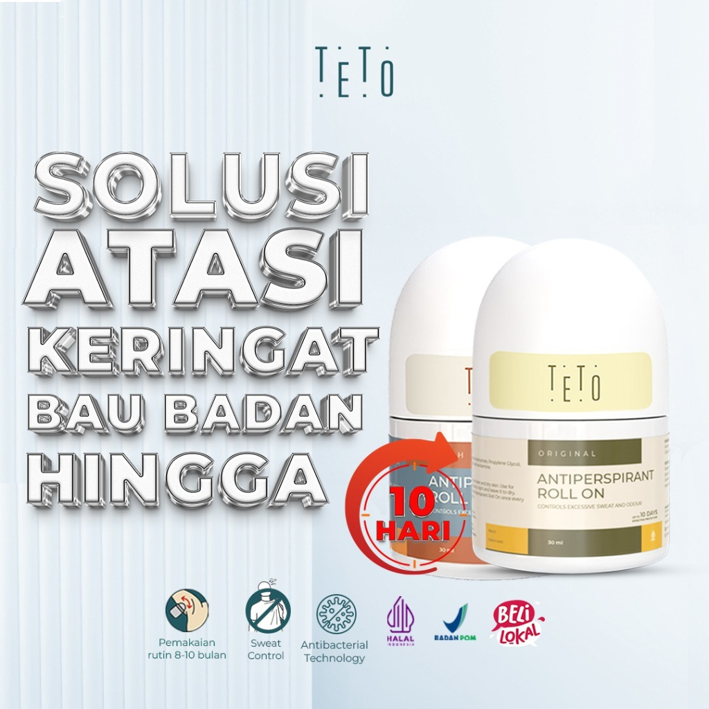 Teto Antiperspirant Roll On 20ml