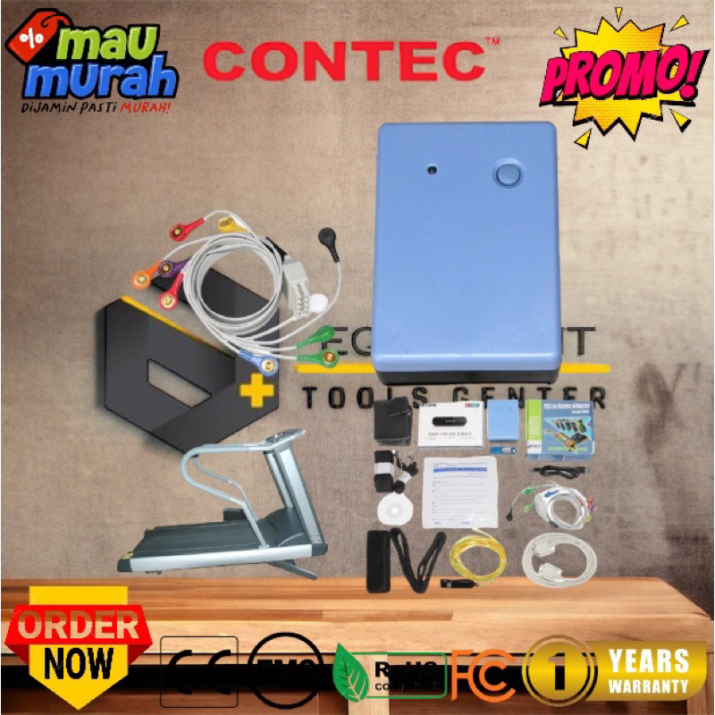 CONTEC 8000 Wireless Stress ECG/EKG Analysis System,Exercise stress