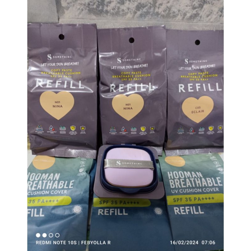 Refill SOMETHING COPY PASTE BREATHABLE MESH CUSHION SPF 33PA++