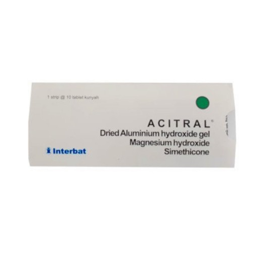 ACITRAL TABLET KUNYAH (ISI 10 TABLET)