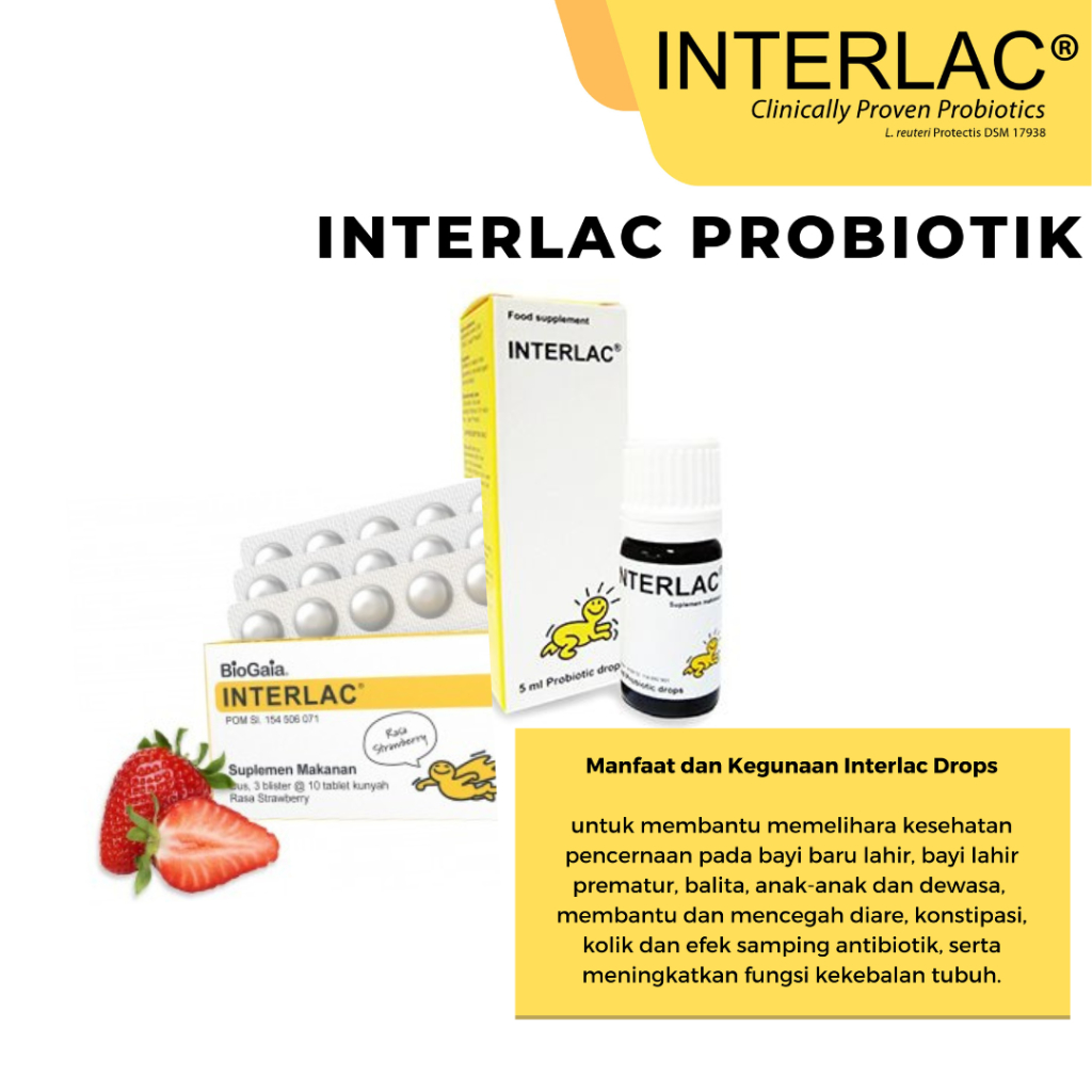Interlac Oil Probiotic Drop 5ml for Infants