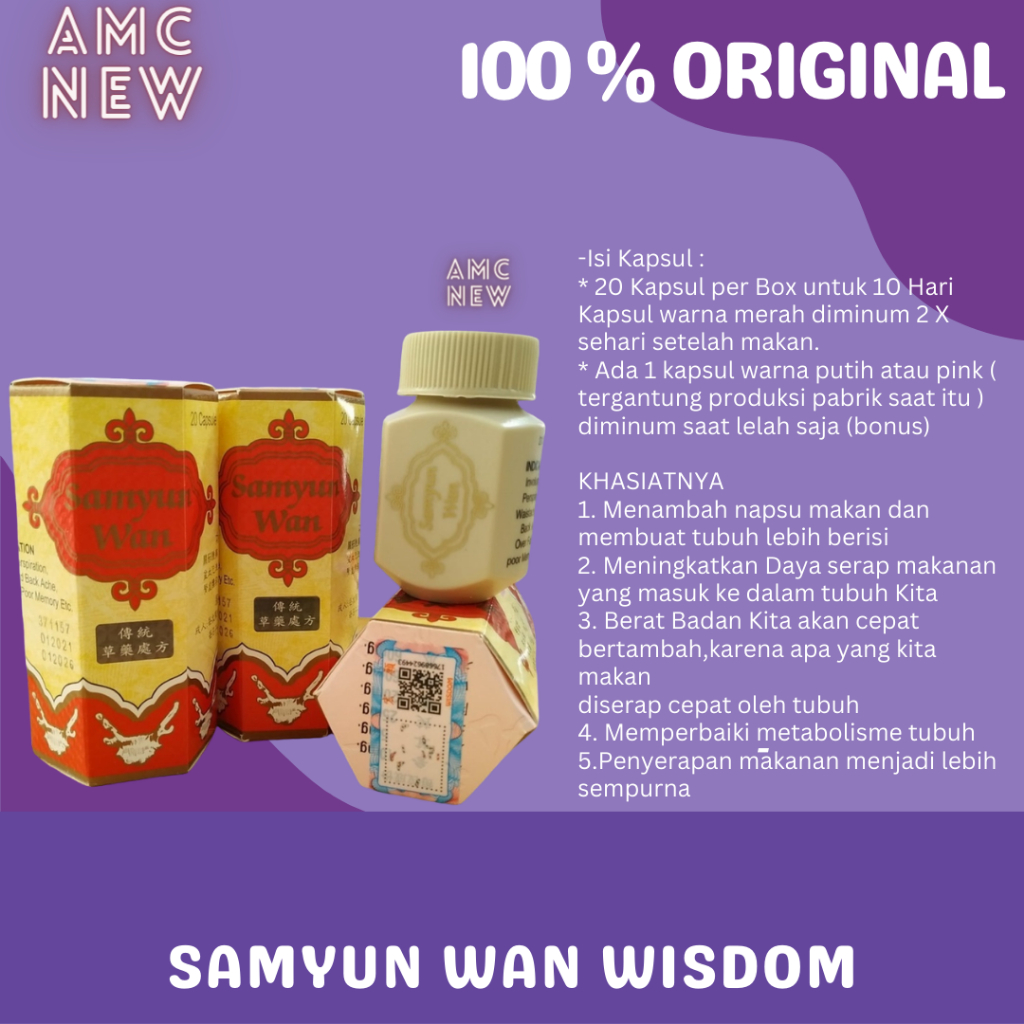 Samyunwan Wisdom samyun wan wisdom Bercode Original