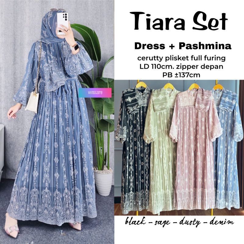 TIARA SET dress+pasmina