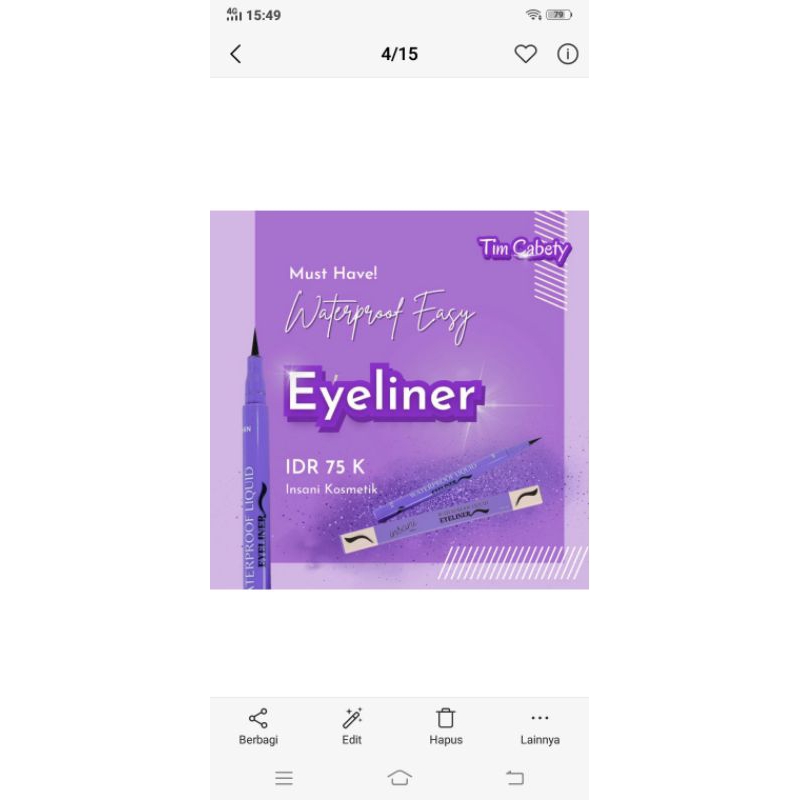 EYELINER INSANI WATERPROOF LIQUID