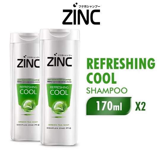 1111 Zinc Shampoo Refreshing Cool Botol 17ml x2