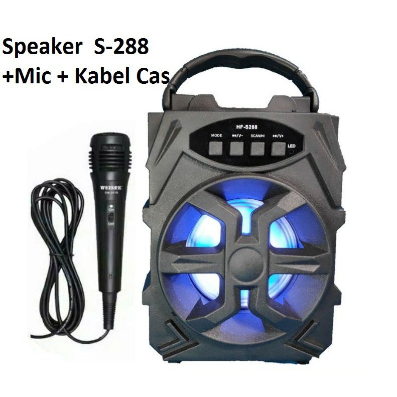 SPEAKER BLUETOOTH S288 WITH PLUS KARAOKE+MIC