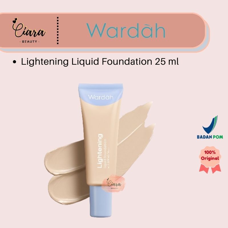 Wardah Lightening Liquid Foundation 25 ml NEW