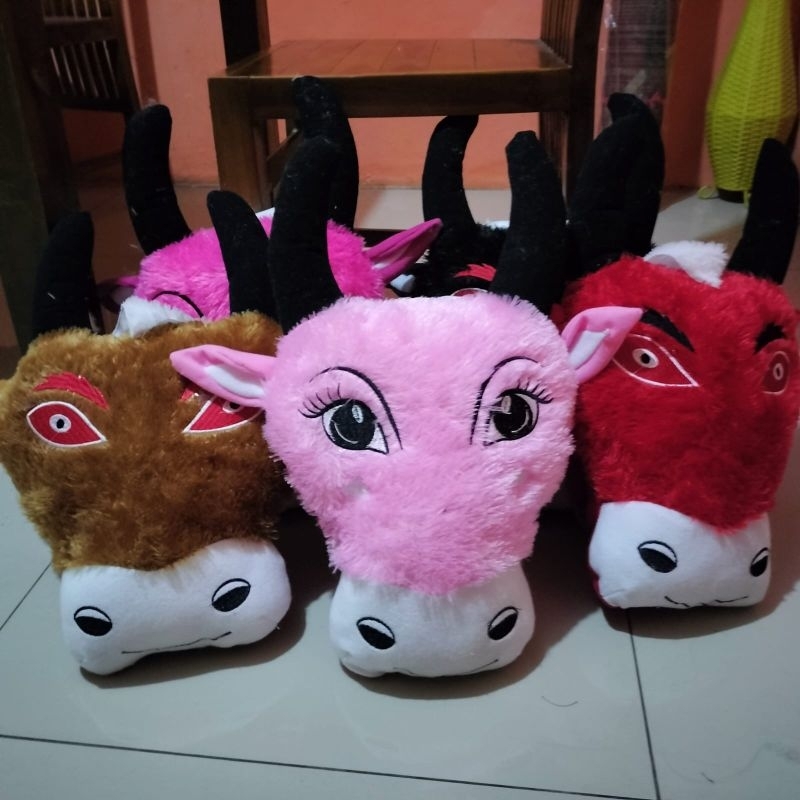 Bantal karakter Banteng Boneka Banteng