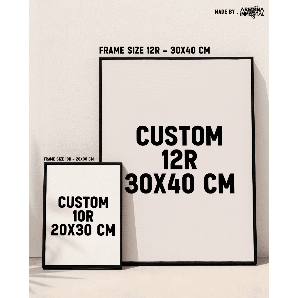 [Poster + Frameblock] Custom Gambar