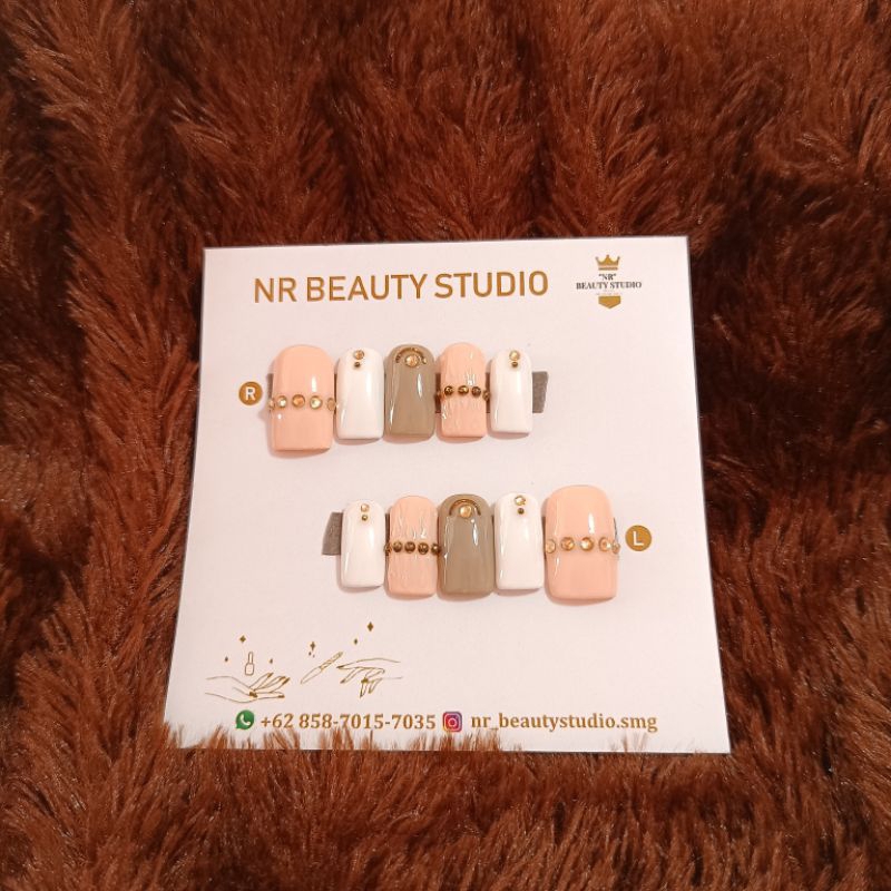 square fake nails