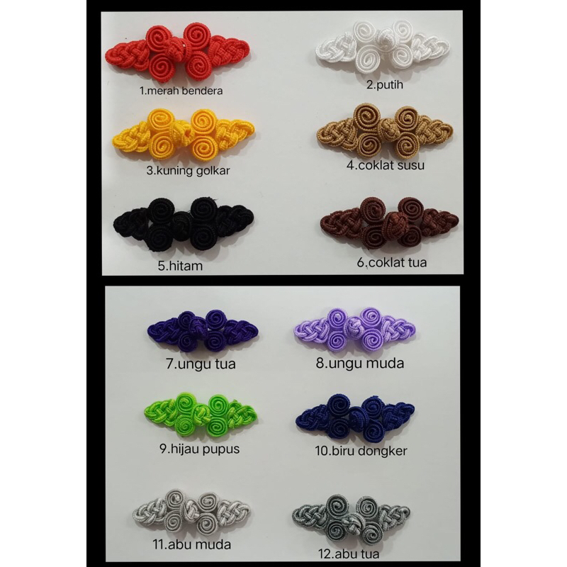 KANCING SANGHAI/KANCING CINA/MOTIF KERIS