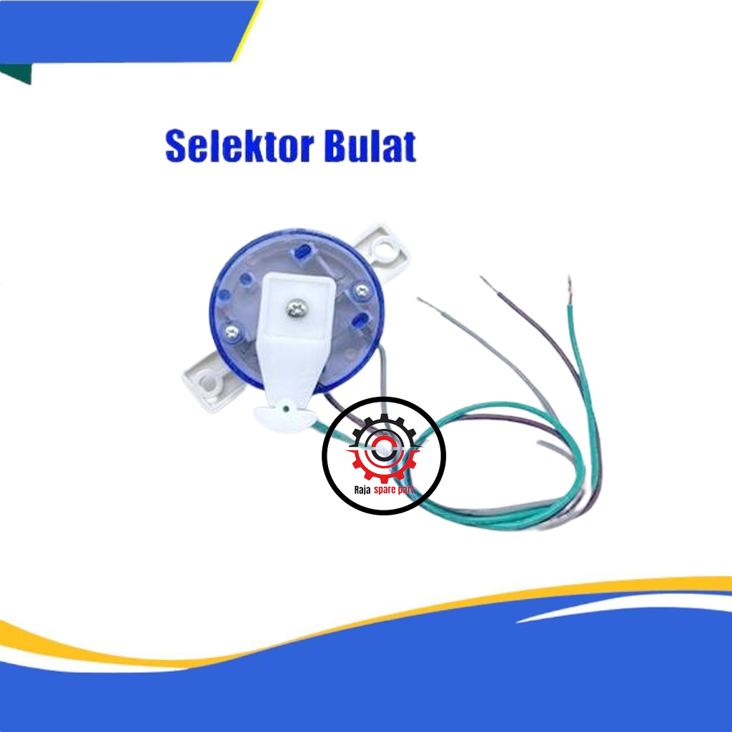 SWITCH SELECTOR BULAT MESIN CUCI / TIMER PEMBUANGAN