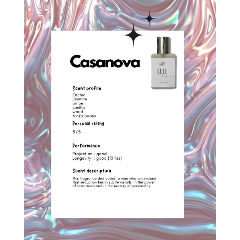 cassanova + standart packing