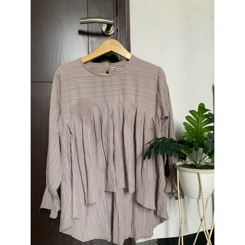 Moria Cringkle Blouse by Yellowfacy