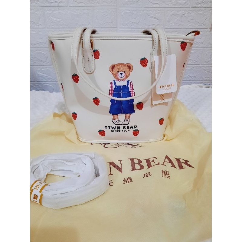 Totebag TTWN Bear putih