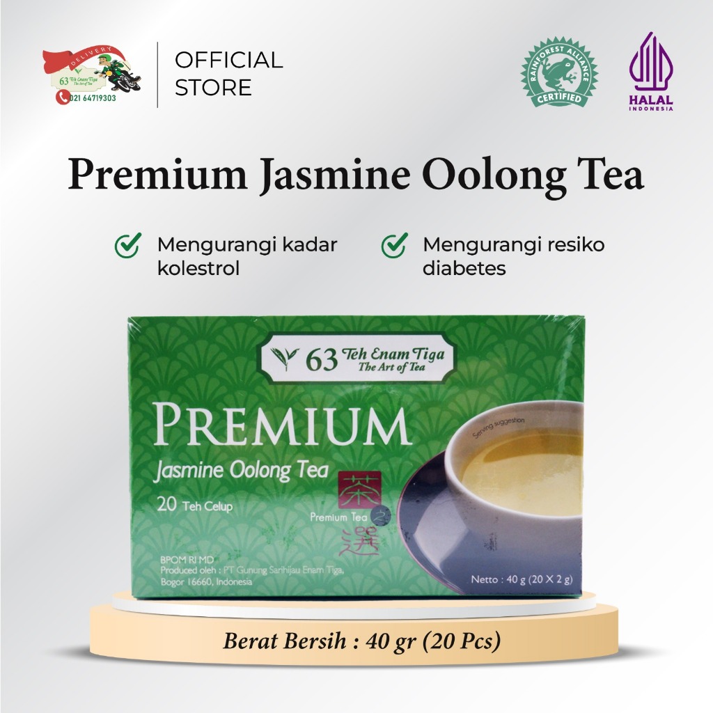 Teh 63 Premium Oolong Jasmine Tea Bag