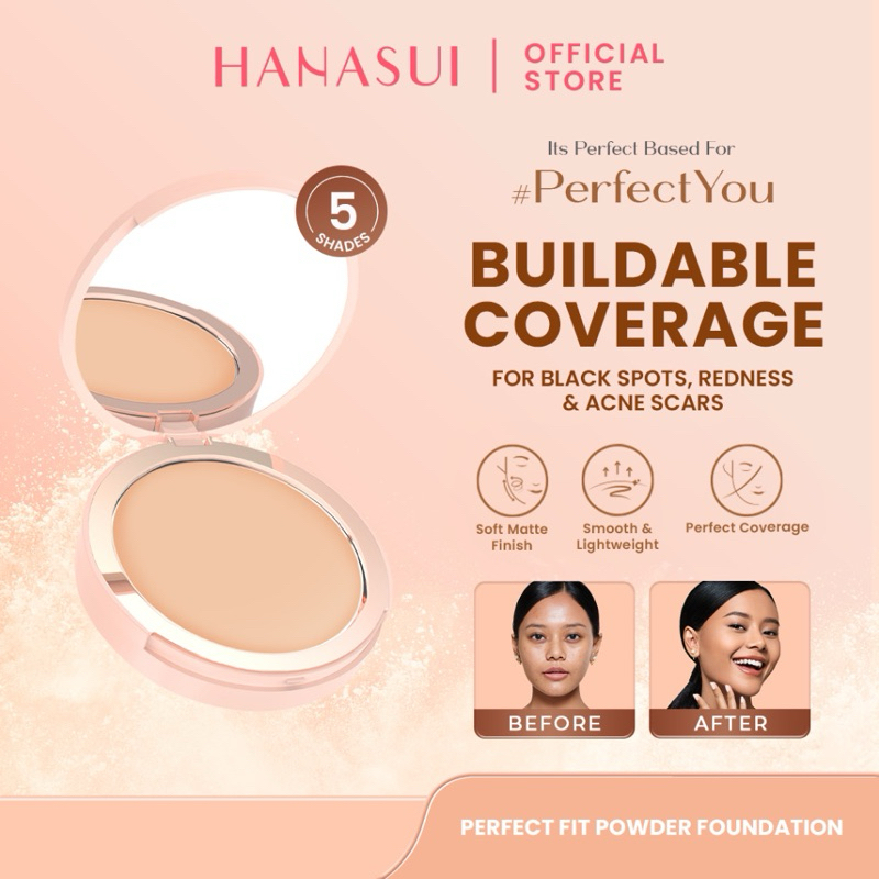 Hanasui perfect fit powder foundation