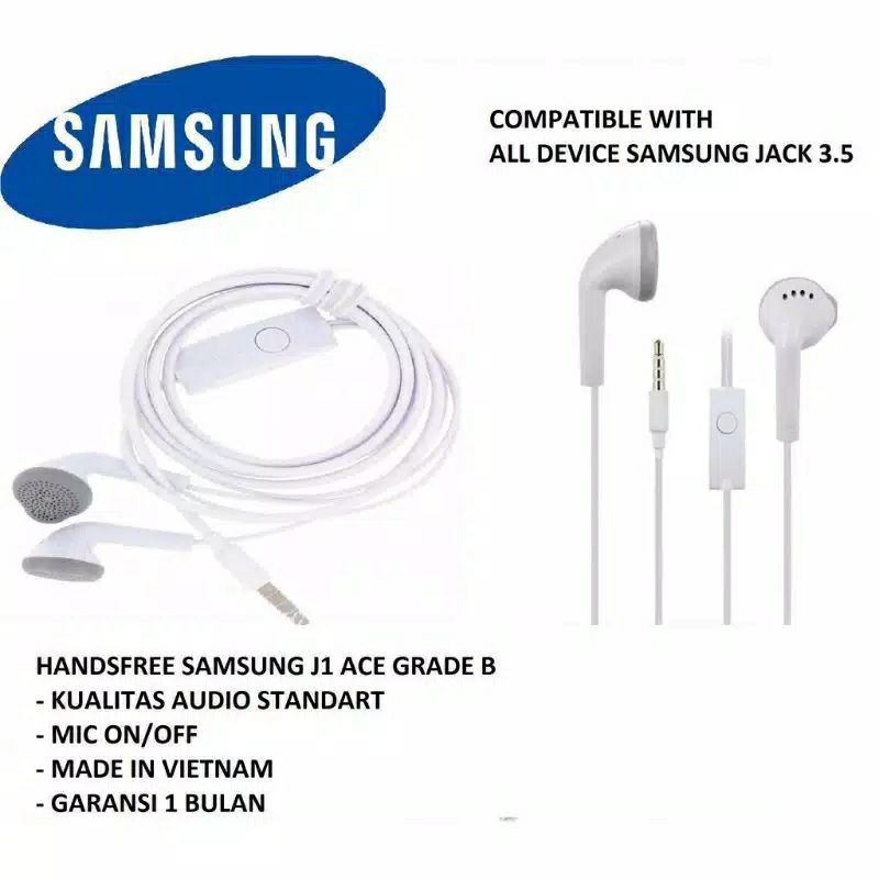 Aceh - Headset Samsung S330 with mic