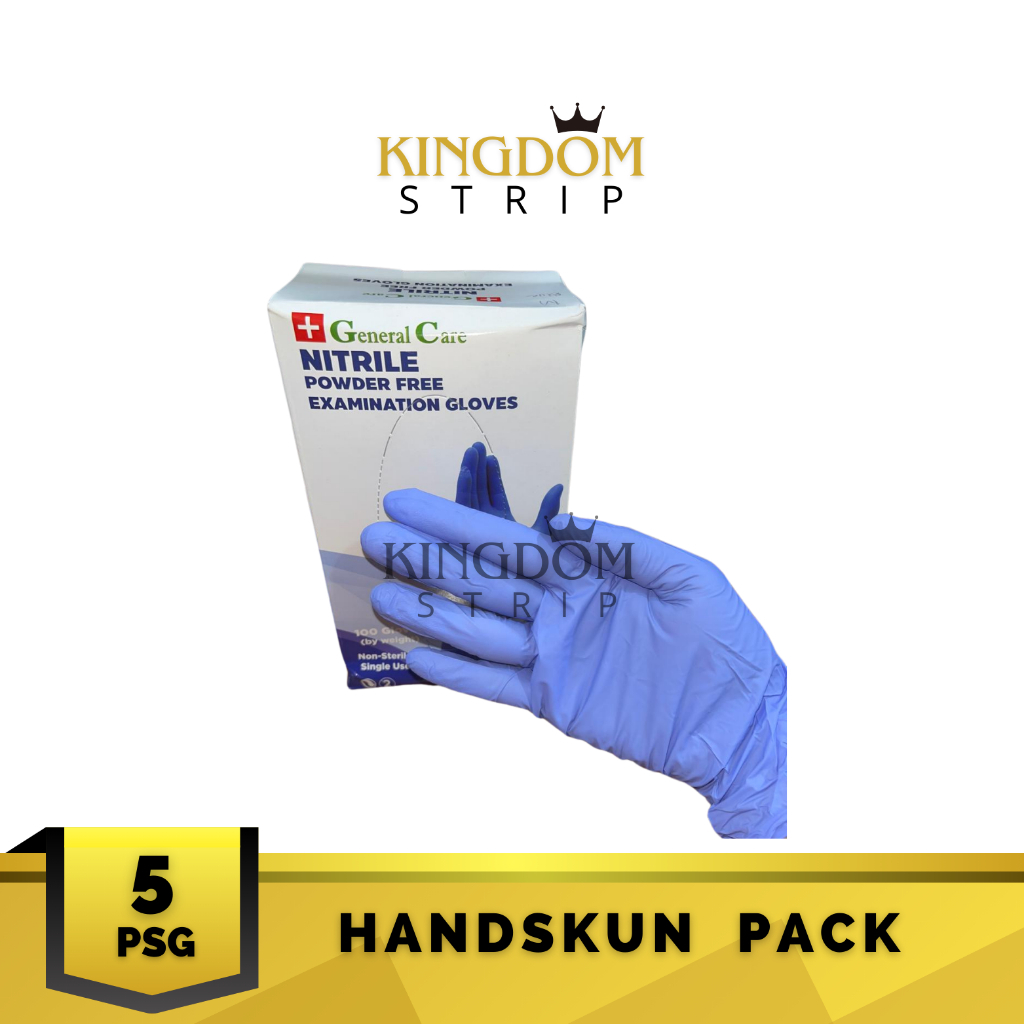 Handskun Nitrile Pack isi 5  Pasang
