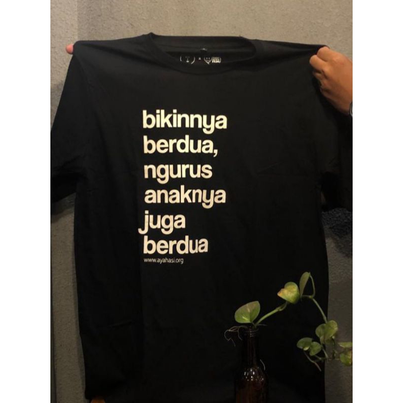 Kaos Ayah ASI Hitam