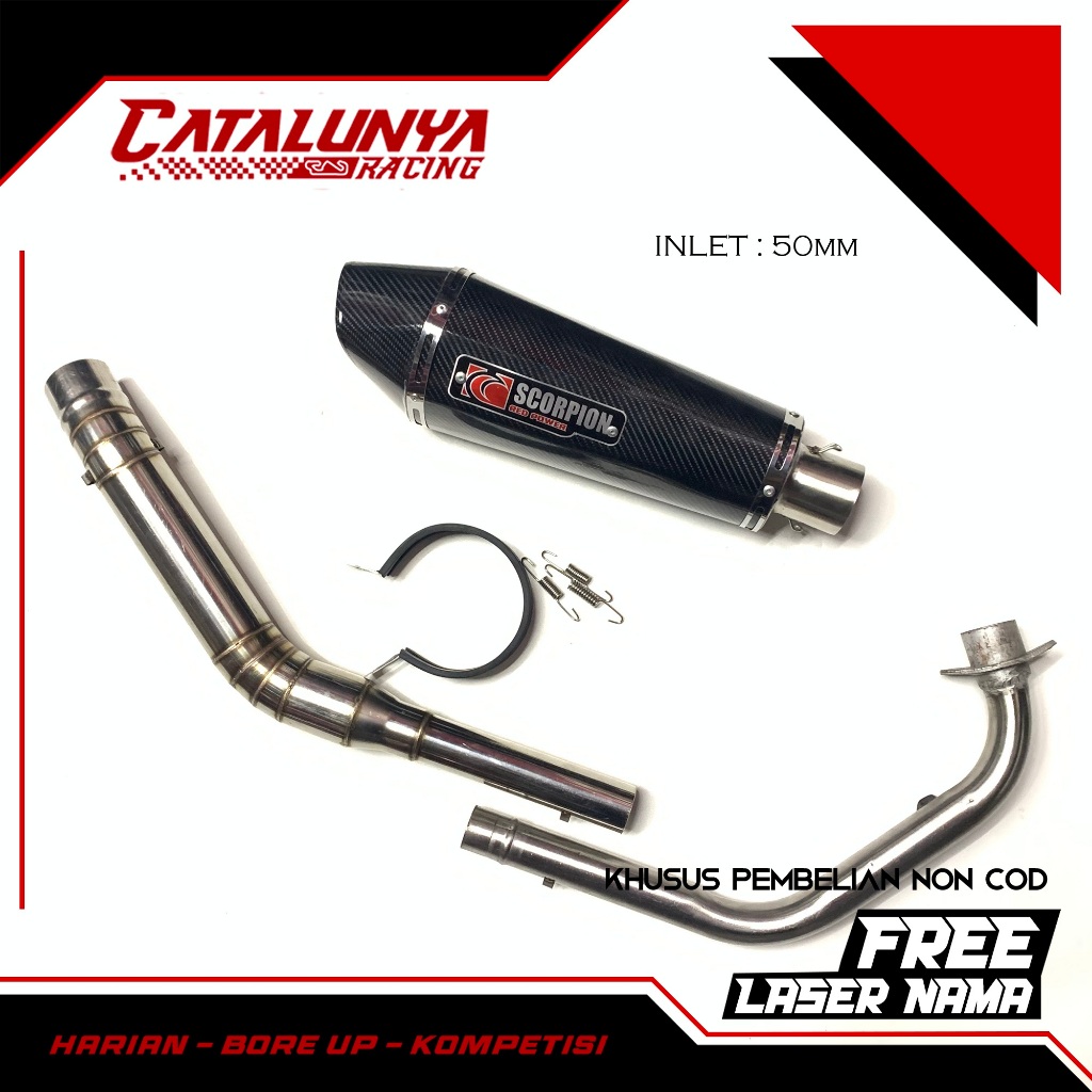 KNALPOT RACING SCORPION fullsystem THUNDER125