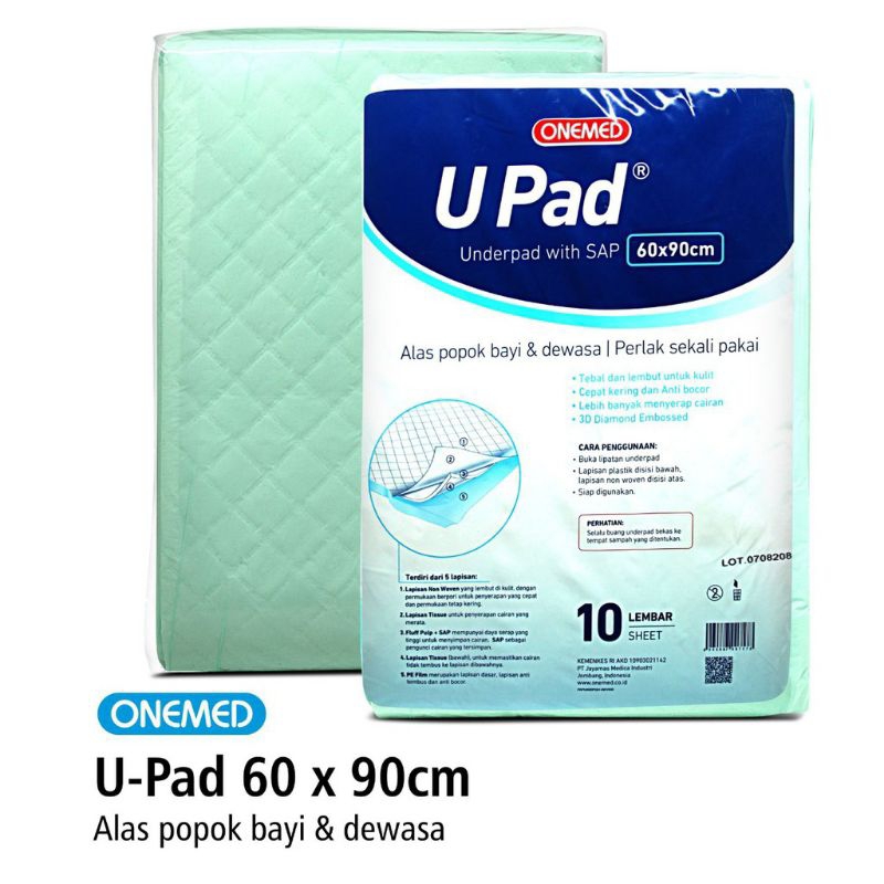 Perlak Underpad U-Pad 60x90cm OneMed