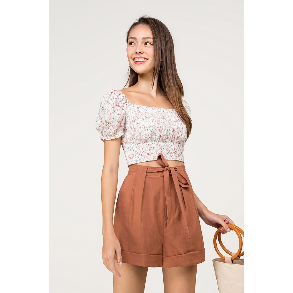 Kailey ruched crop top