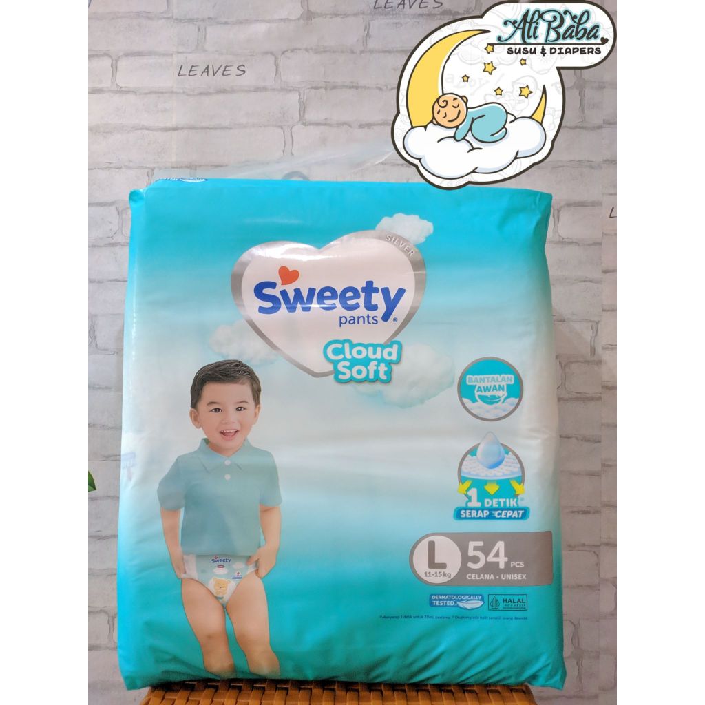 SWEETY SILVER PANTS L 54