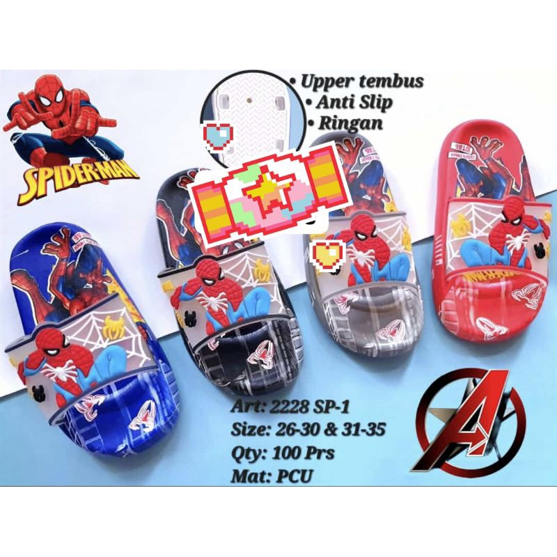 sandal anak Spiderman