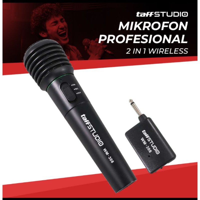 Mikrofon 2 in 1 wireless & kabel