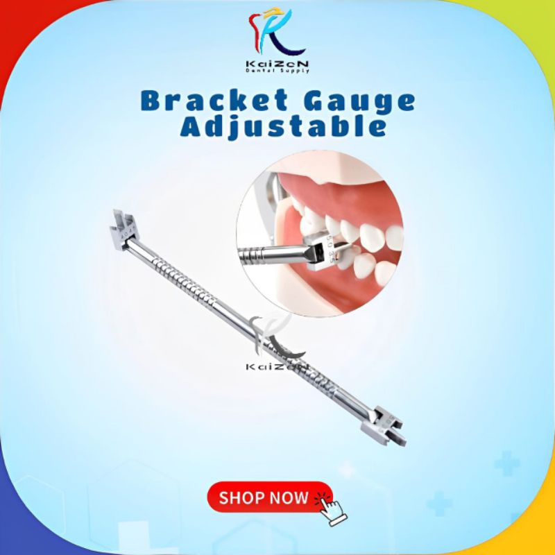 BRACKET GAUGE ADJUSTABLE ORTHODONTIC INSTRUMENT