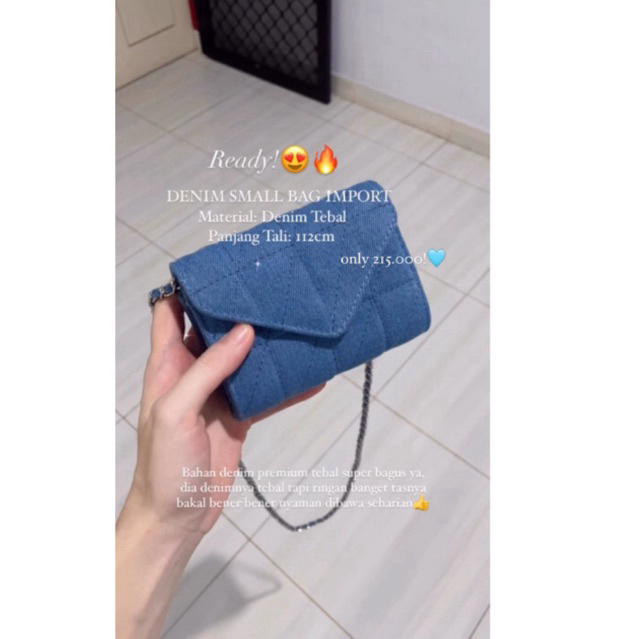 DENIM SMALL BAG IMPORT PREMIUM QUALITY