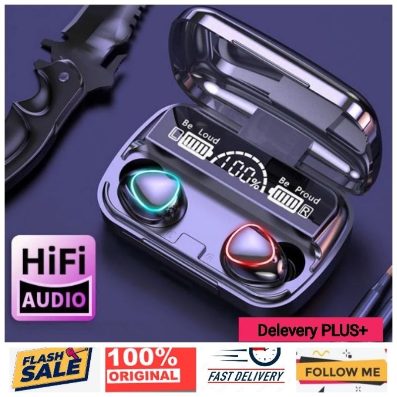 Headset Bluetooth TWS M10 5.3 earphone Wireless