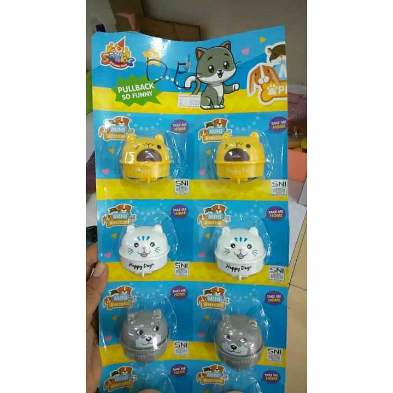 ❤️BAANUN❤️MAINAN ANAK PULLBACK MINI PET CARS