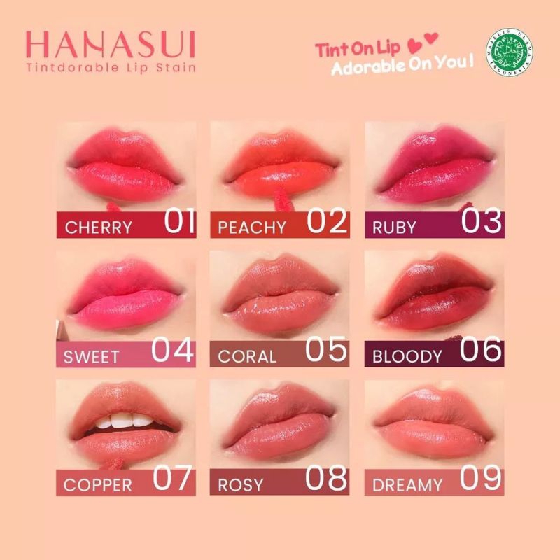Hanasui Tintdorable Lip Stain