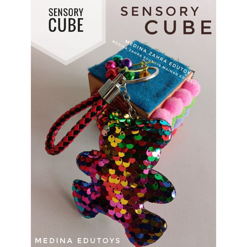 Sensory Cube Sequins Balok Sensory