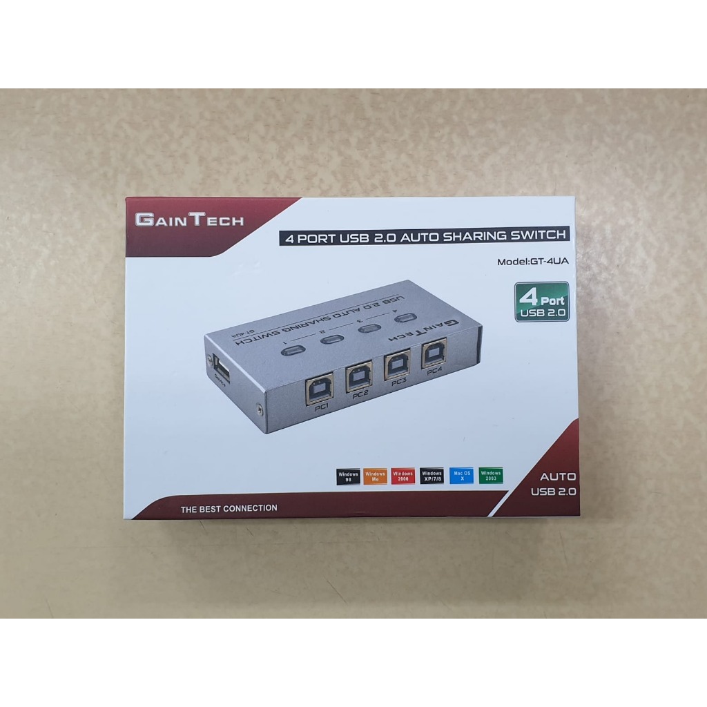USB 2.0 SHARING SWITCH PRINTER 4 PORT INPUT PC TO 1 OUTPUT USB DEVICE