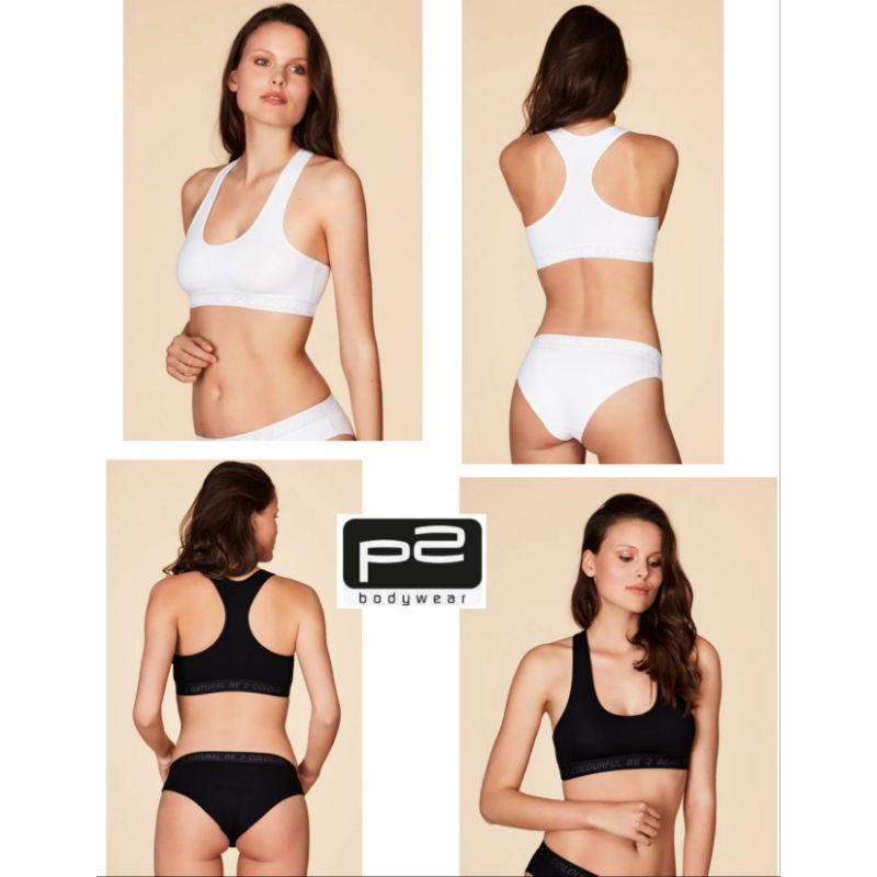 Crop Top Bra Katun Racerback