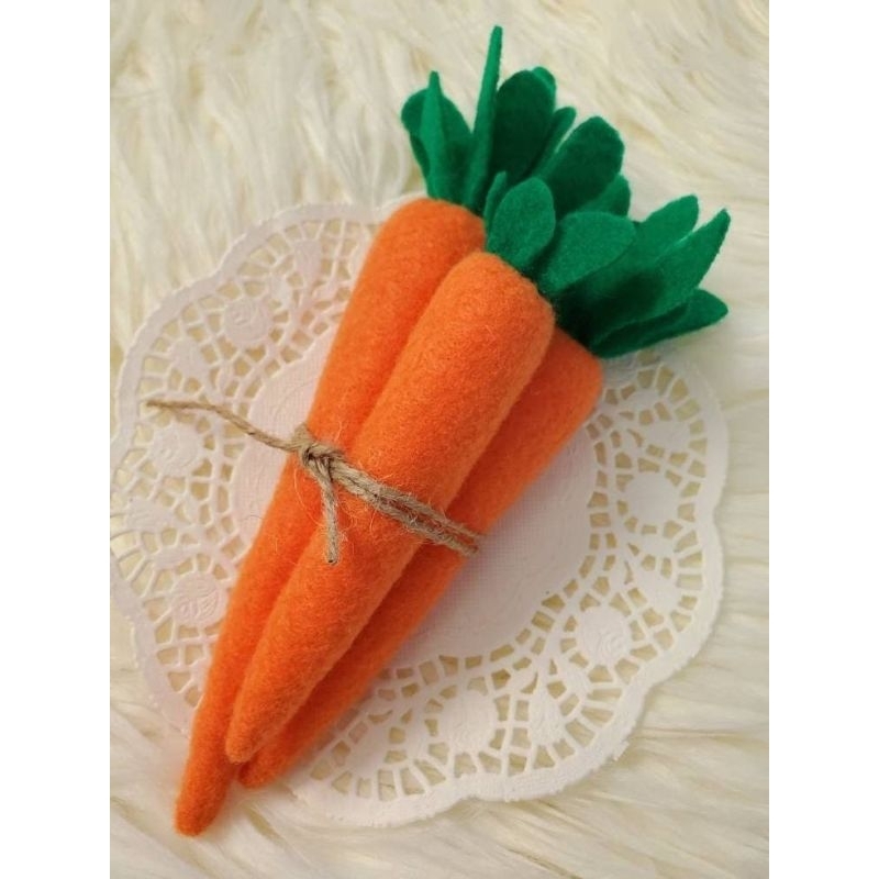 carrot felt / mainan wortel