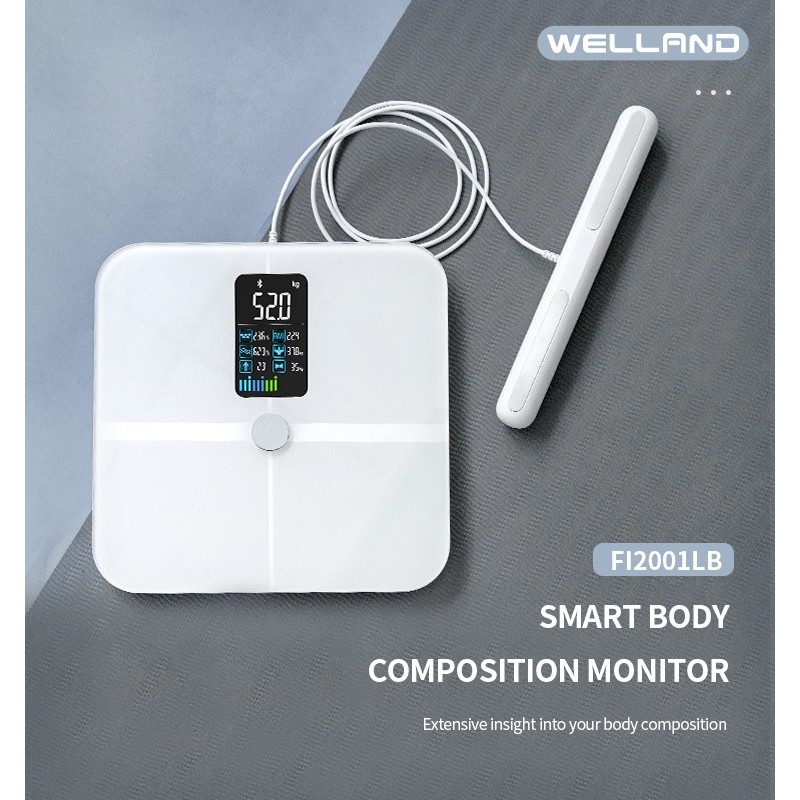 Professional Smart Body Fat Scale with 8 Electrodes & VA Screen