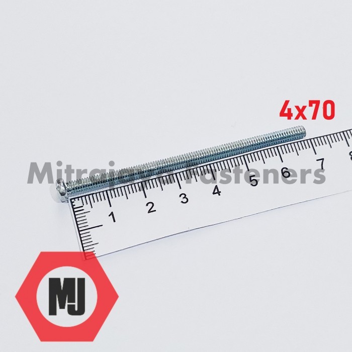 Baut JP M4x70 Obeng +
