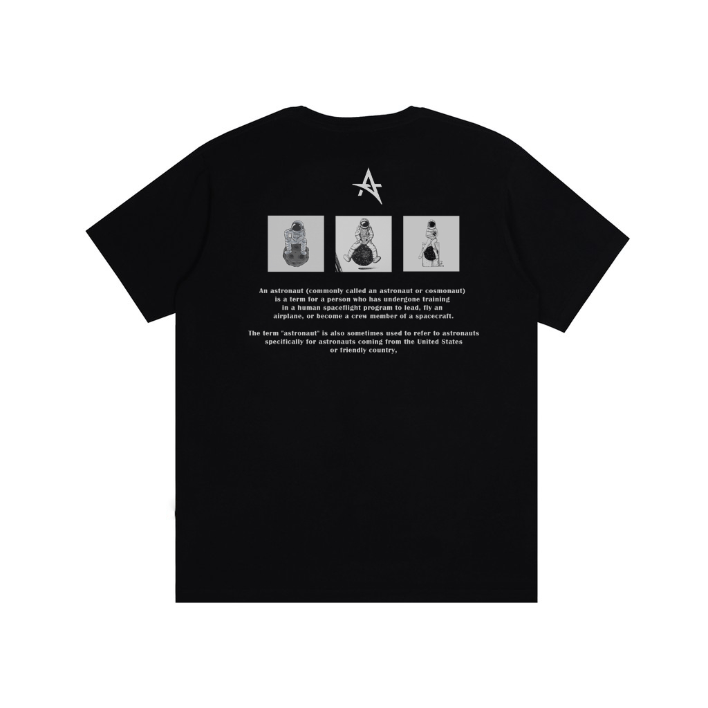 Ashall Tshirt Space Astro Black