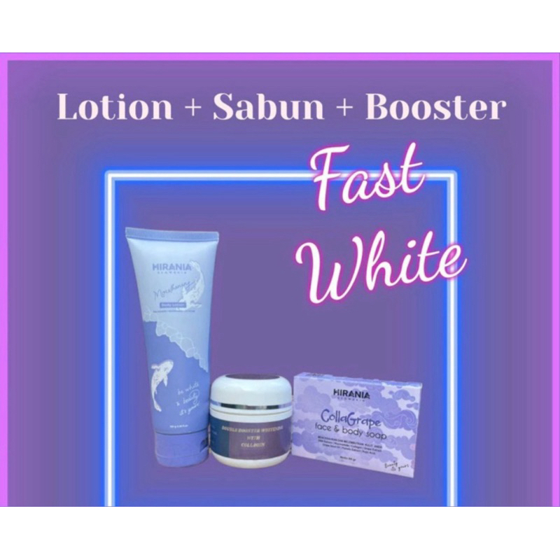 PAKET FAST WHITE (LOTION +BOSTER + SABUN)