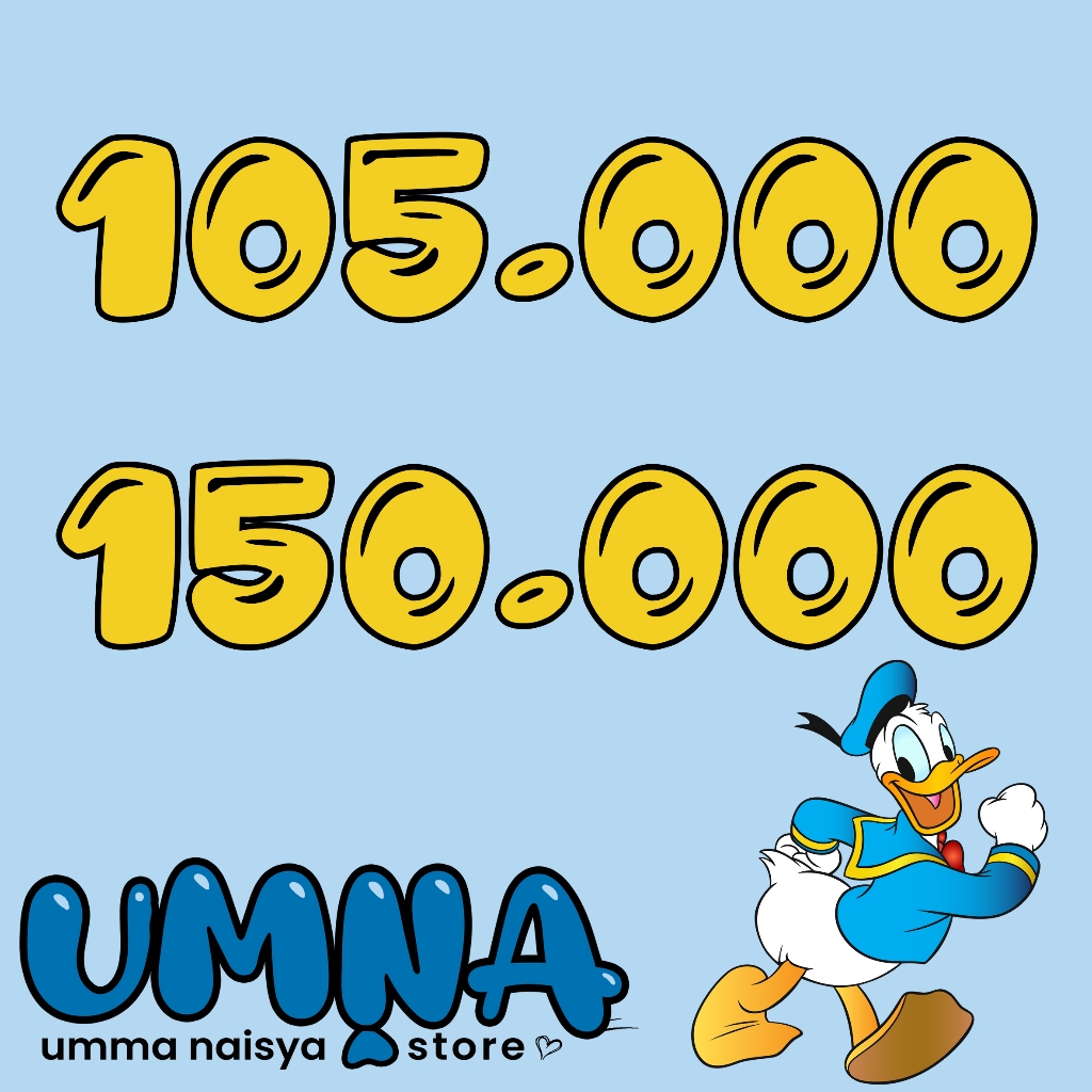 Boneka 105.000 - 150.000 Plus Biaya Admin