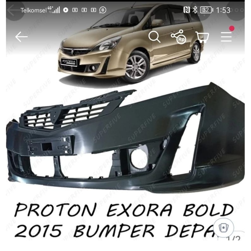Bemper Proton Exora Facelift Plastik ABS